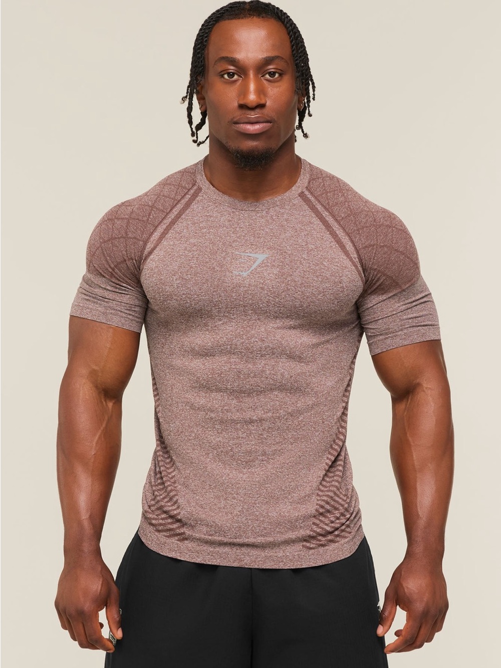 Gymshark Devant Seamless T-Shirt Brown